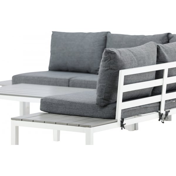 Odense hörnsoffgrupp - Grå/Vit Odense hörnsoffgrupp - Grå/Vit