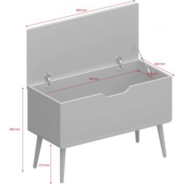 Gaia förvaringslåda - Vit Gaia förvaringslåda - Vit