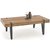 Nevil soffbord med lådor 120 x 55 cm - Valnöt/svart + Möbelvårdskit för textilier