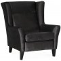 Berta fauteuil - Antraciet (Fluwelen)