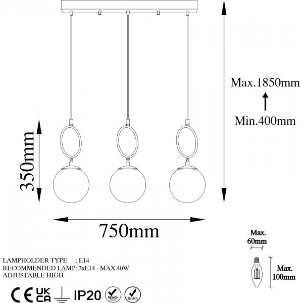 Plafonnier Ring 13439 - Or Plafonnier Ring 13439 - Or