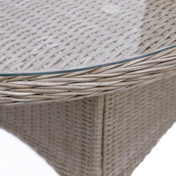 Utebord ovalt 230x100 cm - Natur + Textilskydd för utemöbler Utebord ovalt 230x100 cm - Natur + Textilskydd för utemöbler