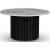 Table basse Sumo en marbre 85 - Teint noir / Marbre gris-beige