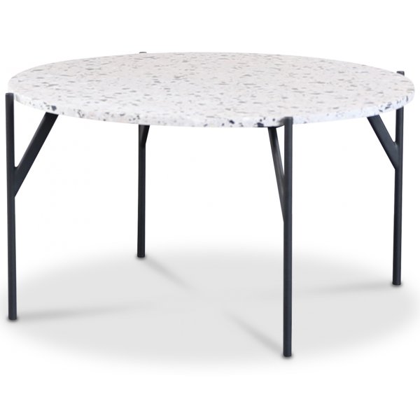 Terrazzo runt soffbord  80 cm - Cosmos Terrazzo & underrede AIR