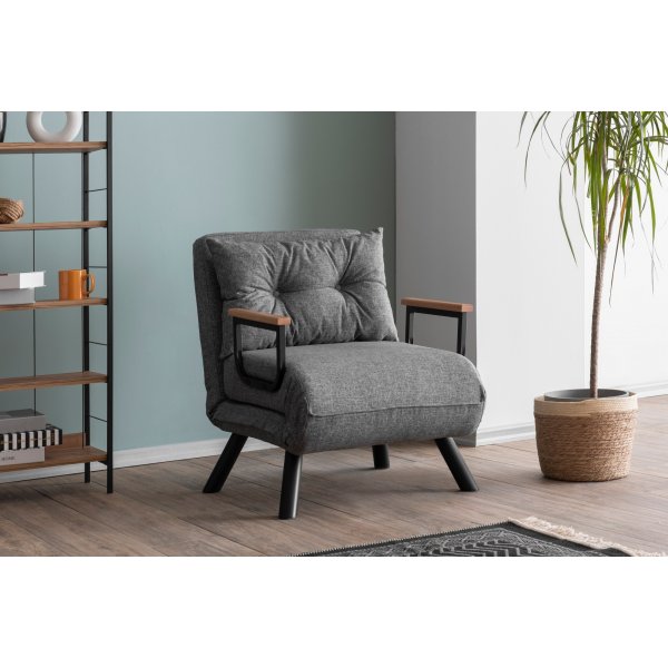 Fauteuil lit Sando - Gris clair Fauteuil lit Sando - Gris clair