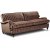Howard Sir William 3-sits soffa (Dun) - Mobus Chocolate Stripe