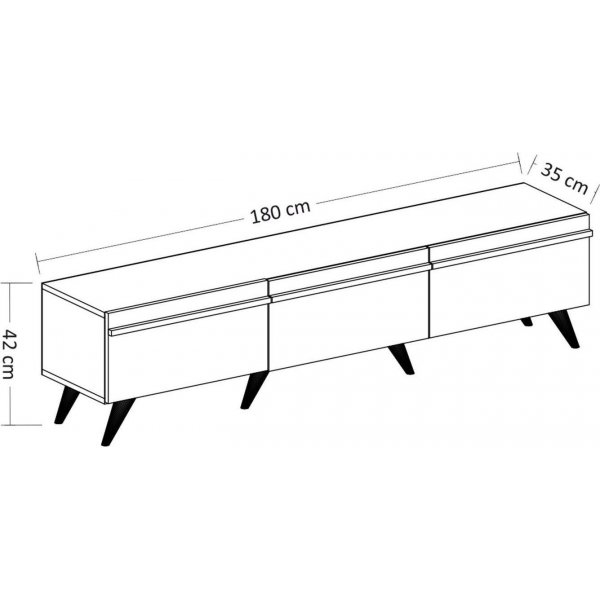 Banc média Amsterdam - Anthracite Banc média Amsterdam - Anthracite