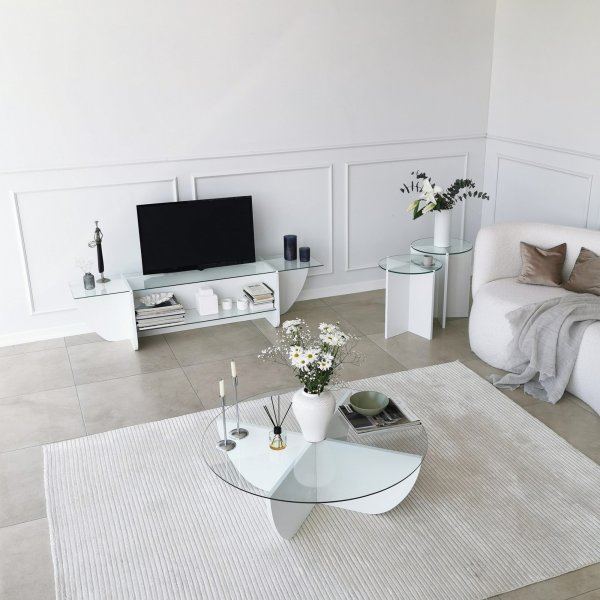 Lily TV-bänk - Vit Lily TV-bänk - Vit