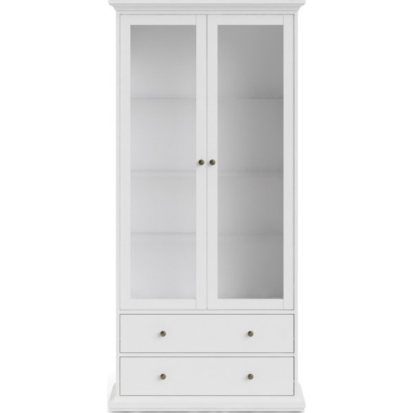 Paris vitrinekast - Wit