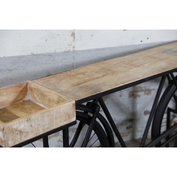 Vintage Cykel Barbord - Svart/mango