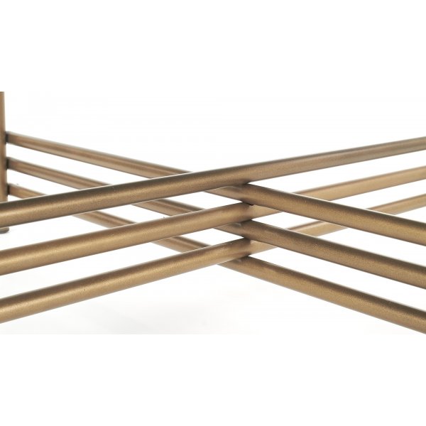 Salontafel Jenelle in zwart/goud - Ø80 cm Salontafel Jenelle in zwart/goud - Ø80 cm