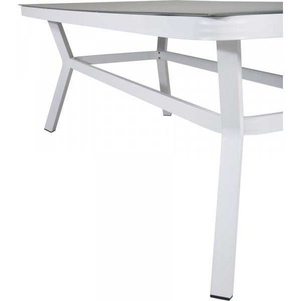 Table  manger Virya 200 x 100 cm - Gris/Blanc