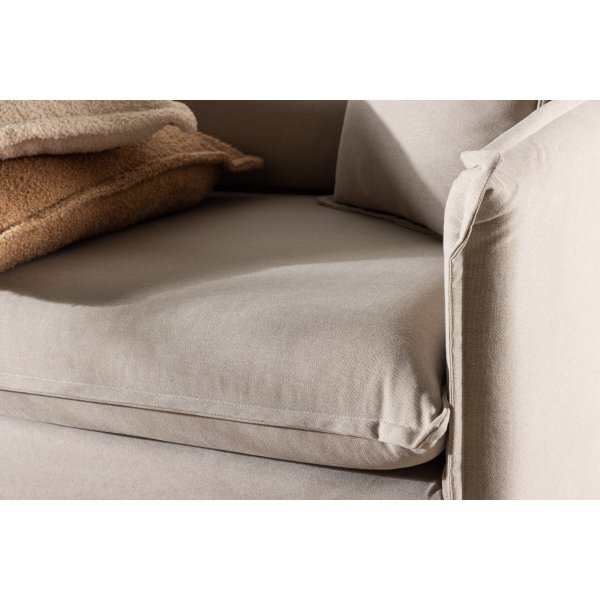 Nova 3-sits soffa - Brunt linne Nova 3-sits soffa - Brunt linne