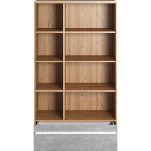 Plano boekenkast - Nash eiken/grijs Plano boekenkast - Nash eiken/grijs