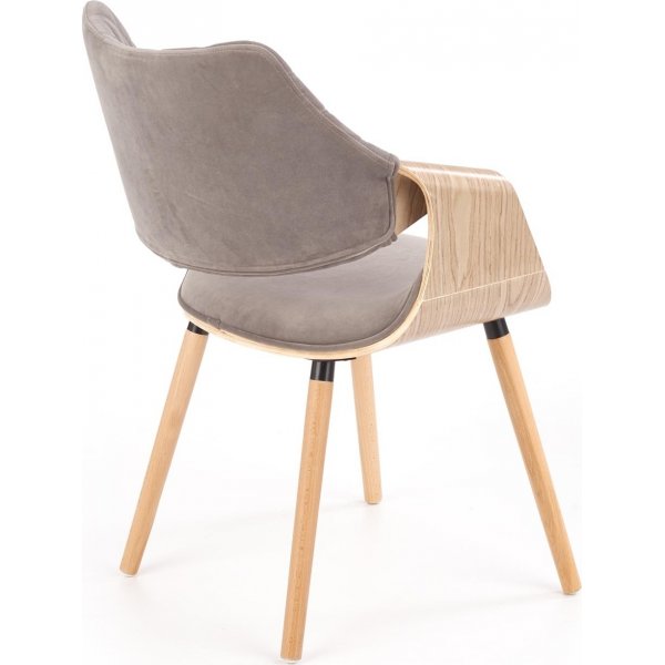 Fauteuil Cadeira 396 - Gris/chêne Fauteuil Cadeira 396 - Gris/chêne