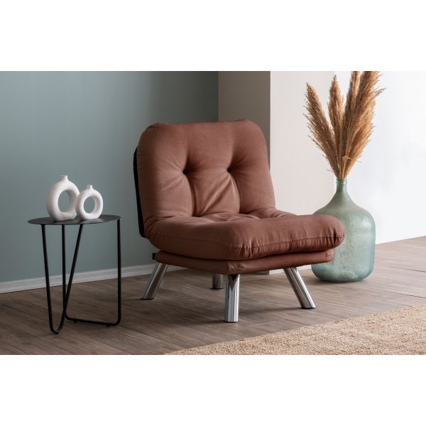 Fauteuil lit Misa - Marron clair Fauteuil lit Misa - Marron clair