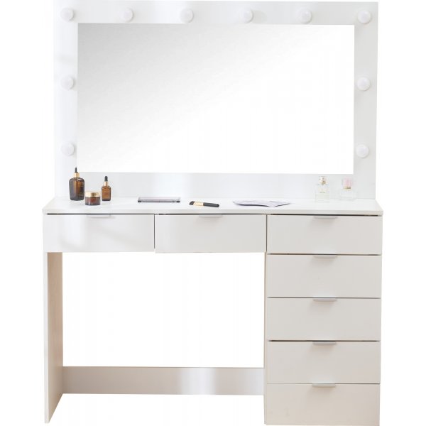 Kaptafel met verlichting en opbergruimte / Gigi