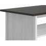 Salvador soffbord med hylla 115 x 60 cm - Vit/svart