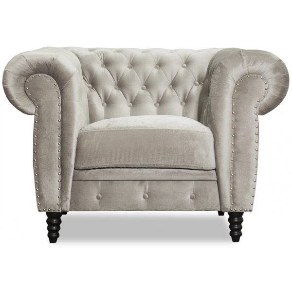 Ashford chesterfield ftlj - Ljus sammet + Mbeltassar