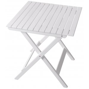 Br�nn� matbord vit 65x65 cm