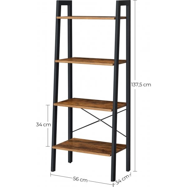 Petter opstapplank 137,5 cm - Bruin/zwart