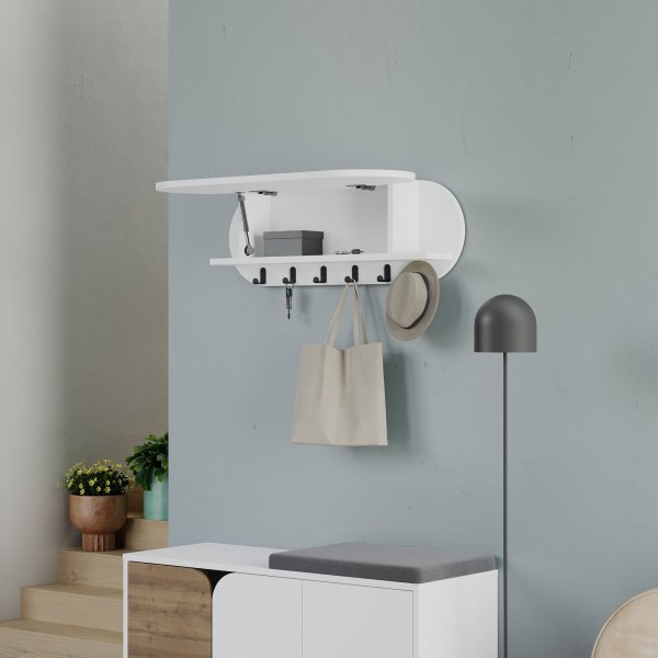 Cintre chromé - Blanc Cintre chromé - Blanc