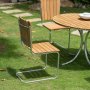 Mllan utebord runt i teak 110 cm