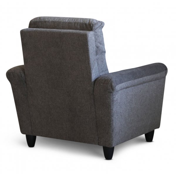 Fauteuil Alabama en tissu gris foncé Fauteuil Alabama en tissu gris foncé