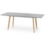 Birte eettafel 160-200 cm - Grijs/eiken