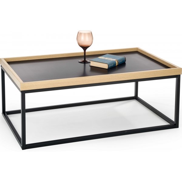 Table basse Vespa 100 x 60 cm - Beige/noir