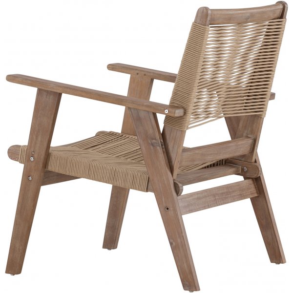 Fauteuil lounge Peter - Marron