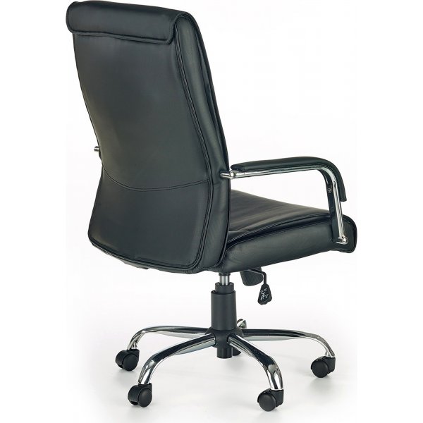 Chaise de bureau Jordan - noir (Cuir artificiel)