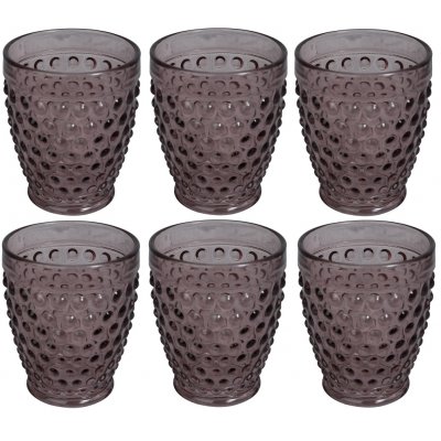 Bubbel drinkglas (lavendeltonat glas) 300ml - 6-pack