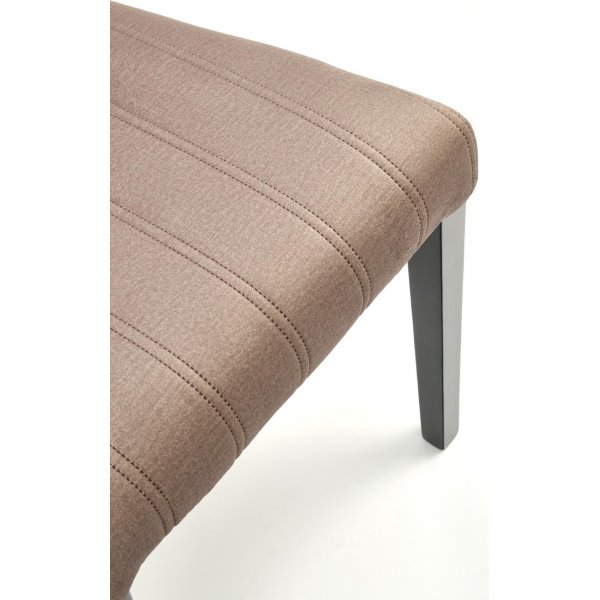 Chaise de salle à manger chiné - Velours beige/noir Chaise de salle à manger chiné - Velours beige/noir