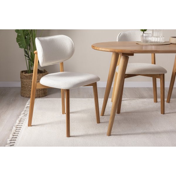 Chaise de salle  manger Soli, pack de 2 - Livre