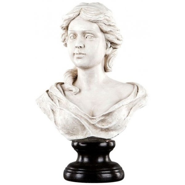 Staty byst Sophia (H43 cm) - Creme/brun