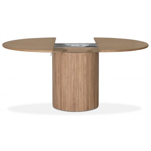 Table  manger ronde 115-160 cm - Blanchi