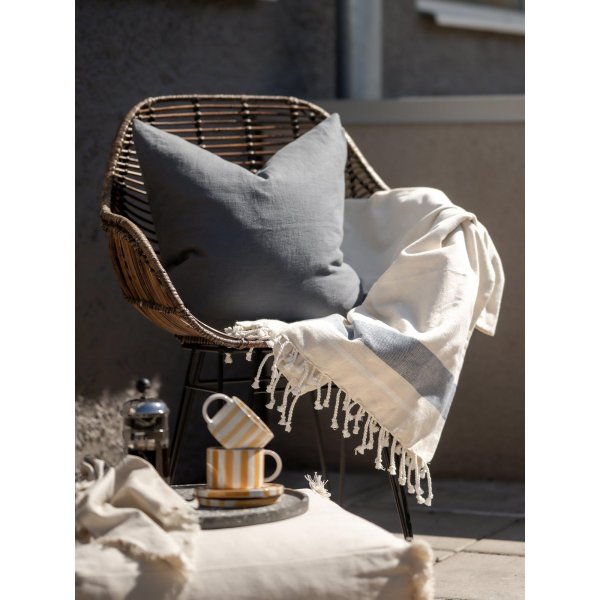 Plaid Tim 125 x 150 cm - Bleu Plaid Tim 125 x 150 cm - Bleu