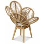 Peacock loungeftlj med dyna - Natur + Flckborttagare fr mbler
