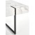 Blanca soffbord 110 x 64 cm - Vit marmor/svart