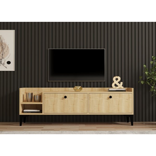 Meuble TV Heflin - Chêne saphir Meuble TV Heflin - Chêne saphir