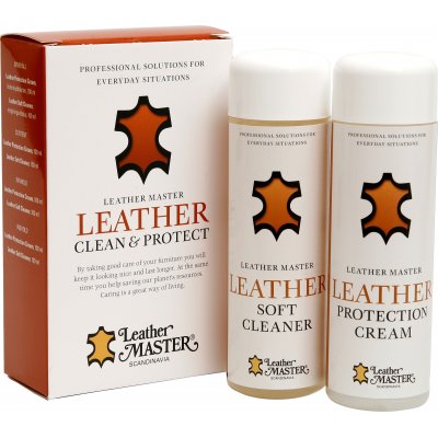 Leather Clean & Protect Mini rengringsvtska - 2 x 100 ml