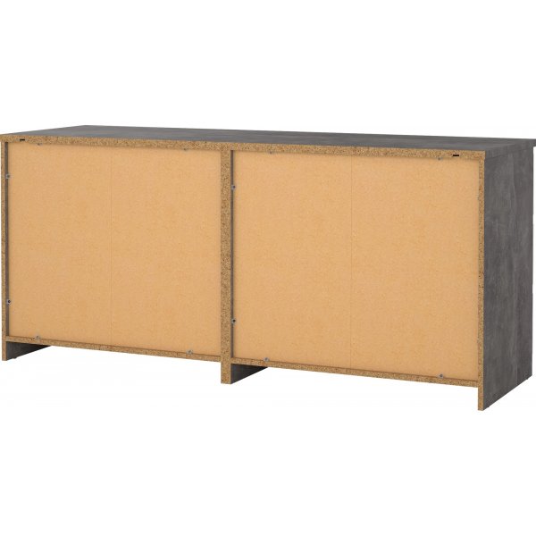 Naia ladekast met 6 lades - Beton/wit Naia ladekast met 6 lades - Beton/wit