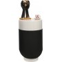 Bud sidobord 60 cm - Svart/vit
