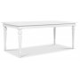 Paris matgrupp 180 cm bord vit + 6 st vita Gaston matstolar