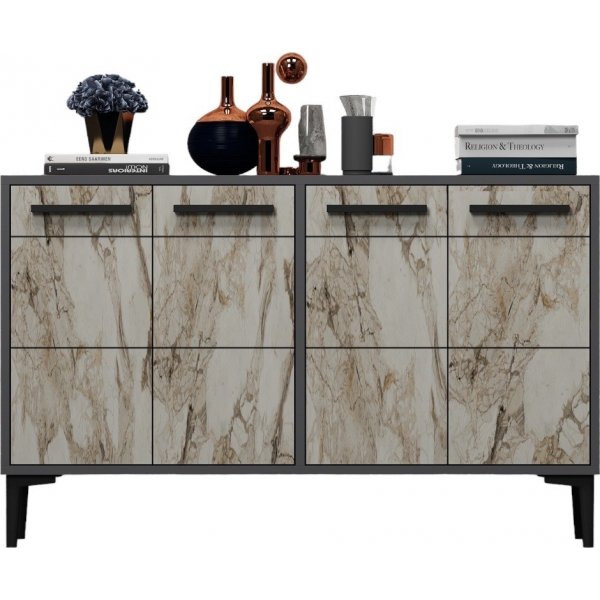 Buffet Stria - Anthracite/marbre