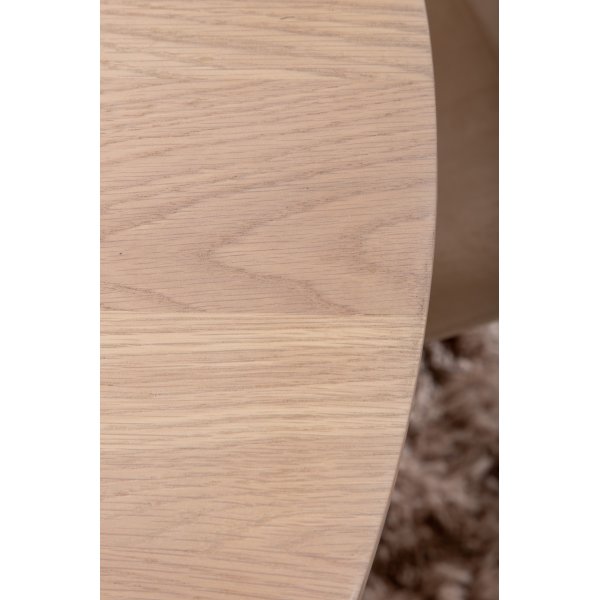 Bianca Matgrupp runt vitputsat matbord med 4 st Polar beige stolar Bianca Matgrupp runt vitputsat matbord med 4 st Polar beige stolar