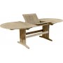 Salt ovalt matbord i teak 180-240 cm butterfly - Gr teak + Trolja fr mbler