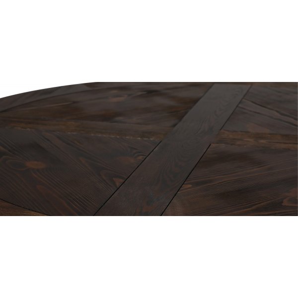 Tuva runt matbord 150 cm - Brun vintage