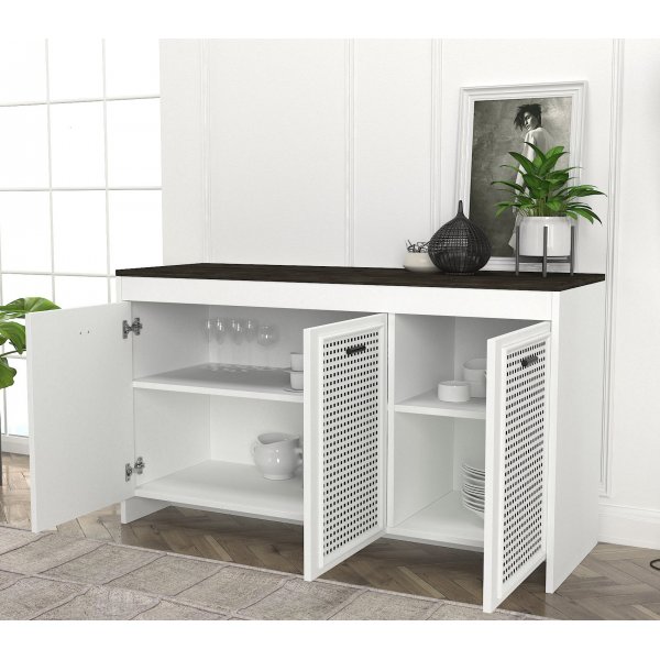 Done skänk - Vit/mörkbrun Done skänk - Vit/mörkbrun